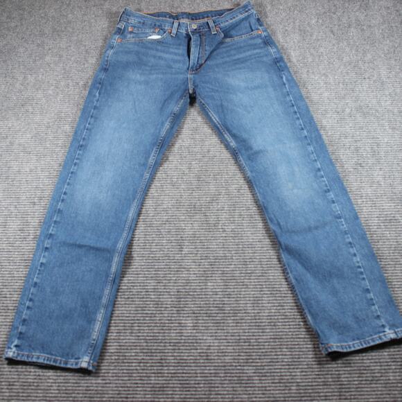 Levi’s 505 Regular Straight Jeans Men’s 32x30 Medium Wash Stretch - Picture 2 of 9